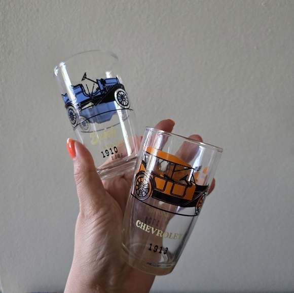 Vintage glasses of classic cars - set of 2 - Picture 2 of 5